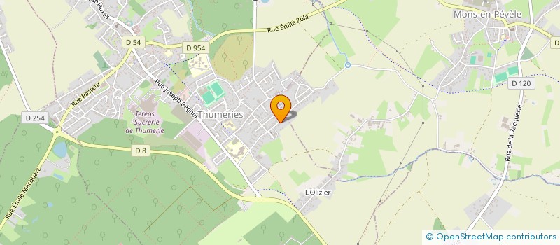 localisation de l'entreprise MONSIEUR RAPHAEL WARZECHA  THUMERIES