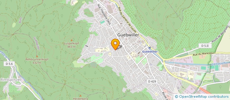 localisation de l'entreprise MONSIEUR RAPHAEL ZINGARO  GUEBWILLER