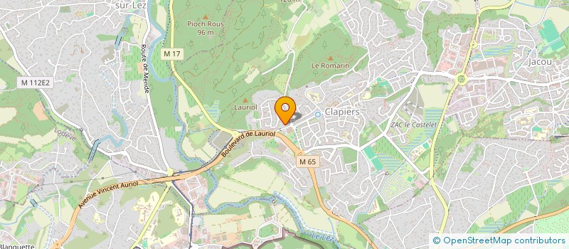 localisation de l'entreprise MONSIEUR RAPHAEL ZULIANI  CLAPIERS