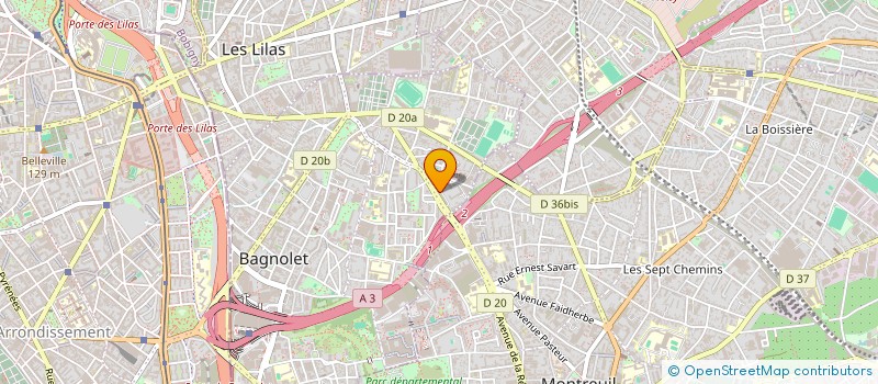 localisation de l'entreprise MONSIEUR RASEL HOSSAIN à BAGNOLET