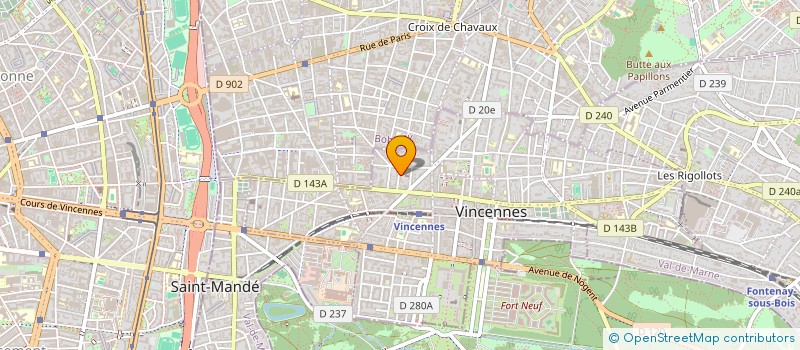 localisation de l'entreprise MONSIEUR RASEL MOHAMMED à VINCENNES