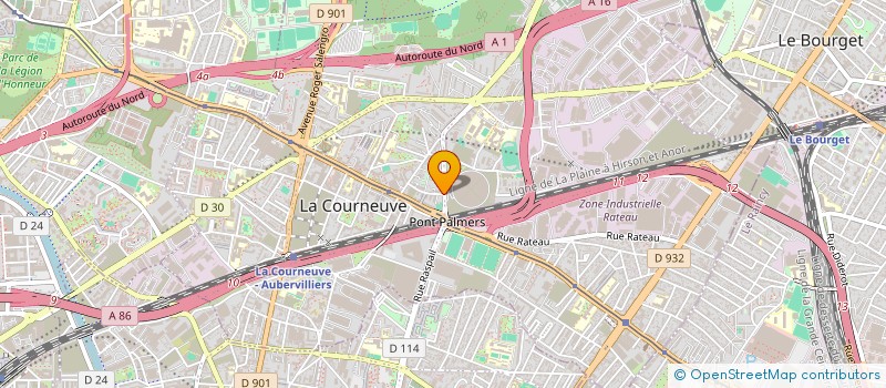 localisation de l'entreprise MONSIEUR RASIKKUMAR PATEL à LA COURNEUVE