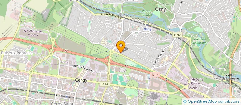 localisation de l'entreprise MONSIEUR RASLENE OUERIEMMI  OSNY