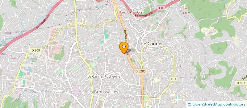 localisation de l'entreprise MONSIEUR RASMANE OUEDRAOGO à LE CANNET