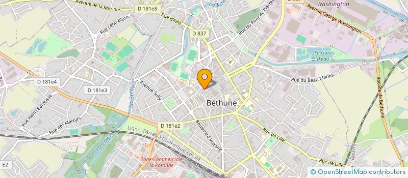 localisation de l'entreprise MONSIEUR RASSED HAMCHACHE à BETHUNE