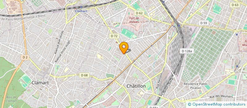 localisation de l'entreprise MONSIEUR RASSOUL HAMMACHE  CHATILLON