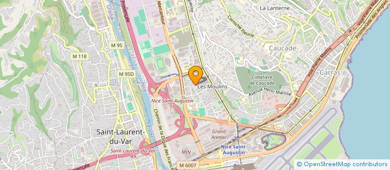 localisation de l'entreprise MONSIEUR RASSOUL SALGUIRIYEV à NICE