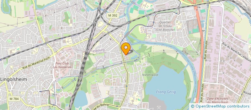 localisation de l'entreprise MONSIEUR RASUL KHOUSSEINOVITC BEKUEV  STRASBOURG