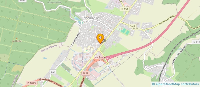 localisation de l'entreprise MONSIEUR RATI KHUTSURAULI  ISNEAUVILLE