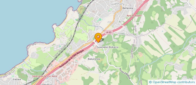 localisation de l'entreprise MONSIEUR RAUL BARBOSA BENTO  SAINT-JEAN-DE-LUZ