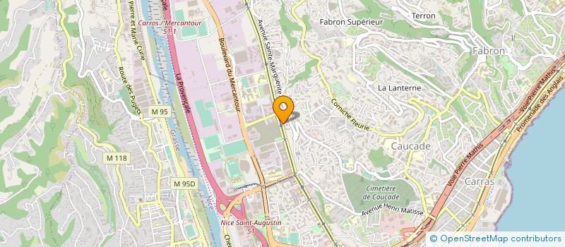 localisation de l'entreprise MONSIEUR RAUL CASTILHO DUARTE à NICE
