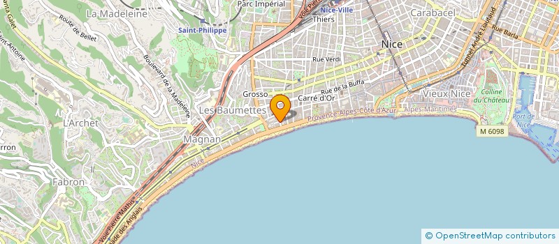 localisation de l'entreprise MONSIEUR RAUL CORTI à NICE