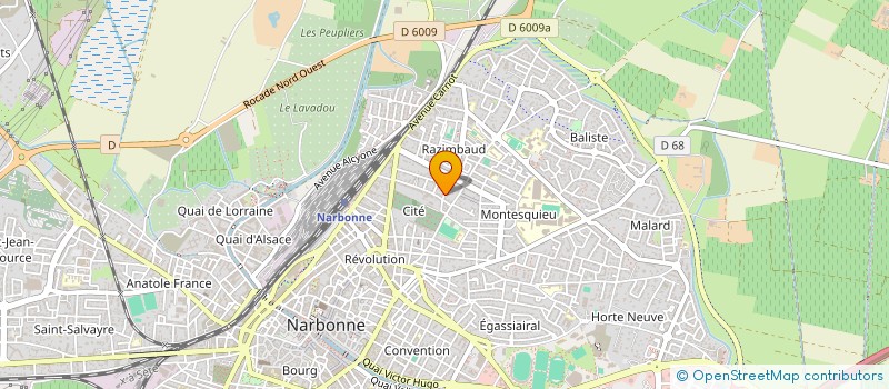 localisation de l'entreprise MONSIEUR RAUL COTACACHI CACHIMUEL  NARBONNE