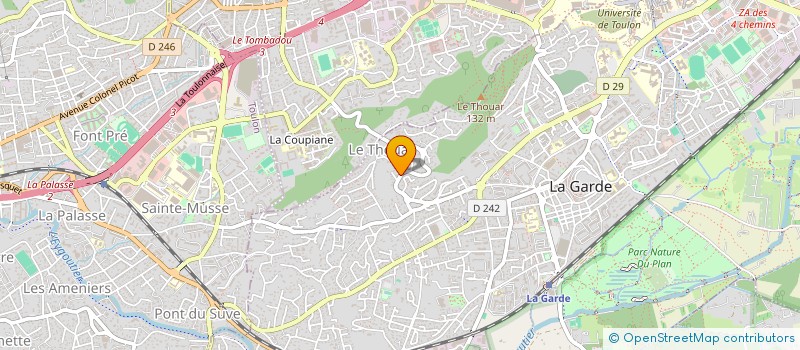 localisation de l'entreprise MONSIEUR RAVI LE ROCHUS  LA GARDE