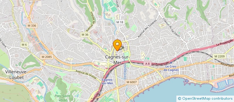 localisation de l'entreprise MONSIEUR RAWEN BACHTOBJI à CAGNES-SUR-MER