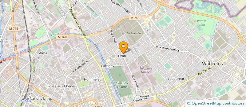 localisation de l'entreprise MONSIEUR RAYAD BEN CHAIB  ROUBAIX