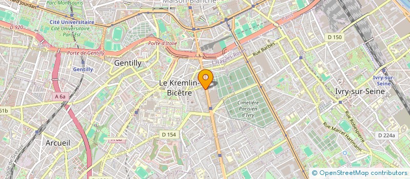 localisation de l'entreprise MONSIEUR RAYAN AGREBI REBAHI  LE KREMLIN-BICETRE