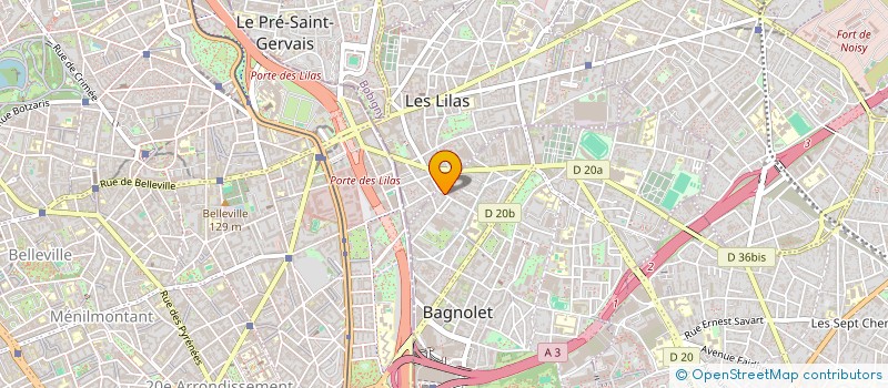 localisation de l'entreprise MONSIEUR RAYAN AHMED DIAS  BAGNOLET