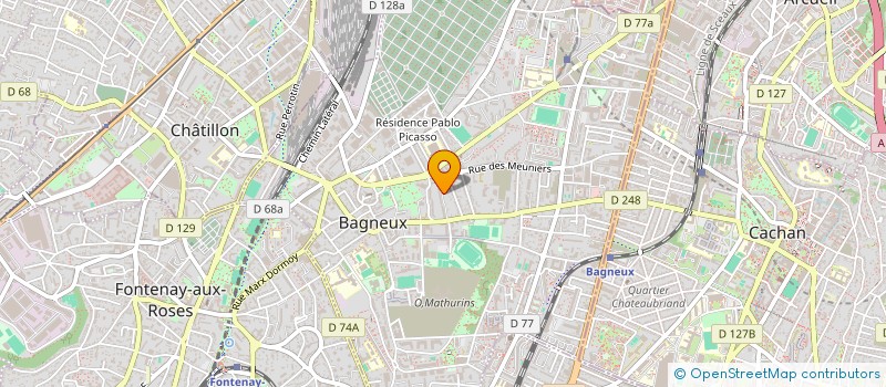 localisation de l'entreprise MONSIEUR RAYAN BAATI à BAGNEUX