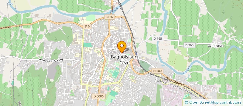 localisation de l'entreprise MONSIEUR RAYAN BABA-AHMED à BAGNOLS-SUR-CEZE