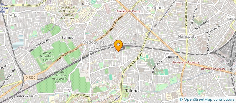 localisation de l'entreprise MONSIEUR RAYAN BEKOK-CHAAOUANE  TALENCE