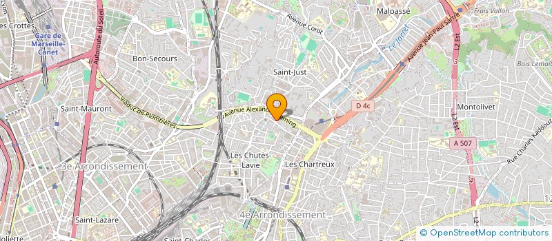 localisation de l'entreprise MONSIEUR RAYAN BELAGHA MOSTEFA à MARSEILLE