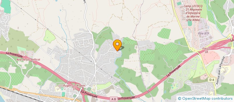 localisation de l'entreprise MONSIEUR RAYAN BENAMMOU  PUGET-SUR-ARGENS