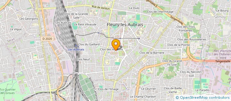 localisation de l'entreprise MONSIEUR RAYAN BENELBOUKRIA  FLEURY-LES-AUBRAIS
