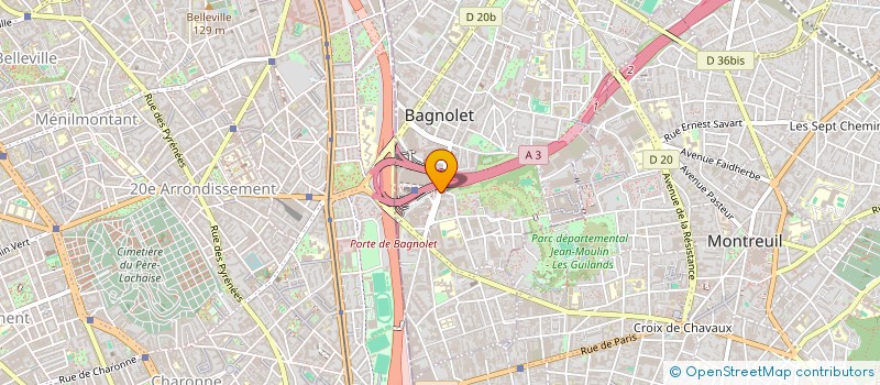 localisation de l'entreprise MONSIEUR RAYAN BOULEBDA à BAGNOLET