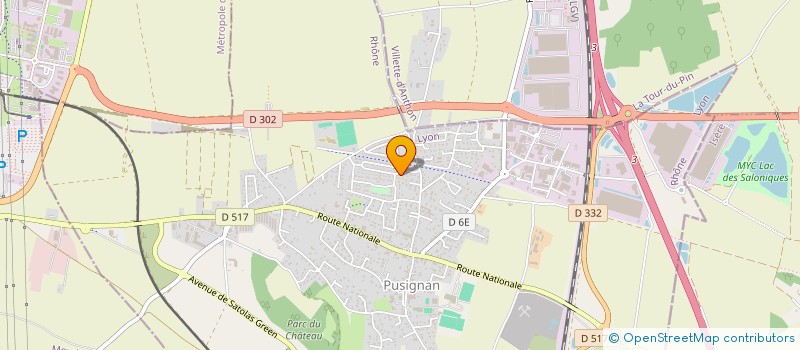 localisation de l'entreprise MONSIEUR RAYAN CHAKROUN  PUSIGNAN