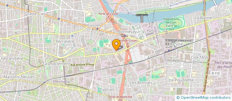 localisation de l'entreprise MONSIEUR RAYAN CHOUAF  VILLEURBANNE