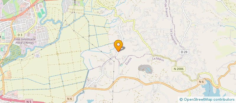 localisation de l'entreprise MONSIEUR RAYAN CRISPIN  LE LAMENTIN