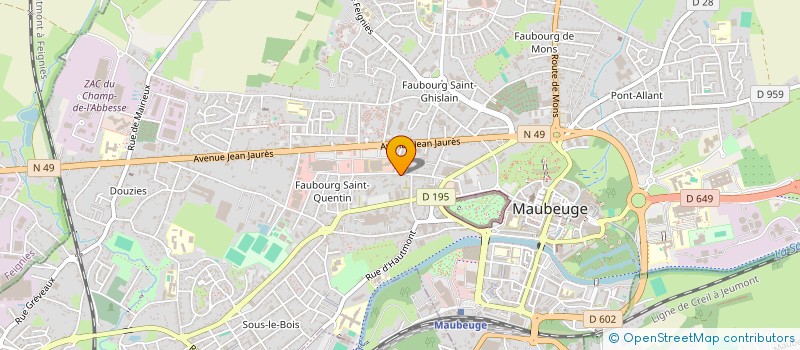 localisation de l'entreprise MONSIEUR RAYAN EL AMJAD  MAUBEUGE