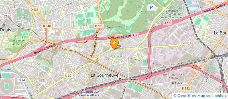 localisation de l'entreprise MONSIEUR RAYAN FERHAT à LA COURNEUVE