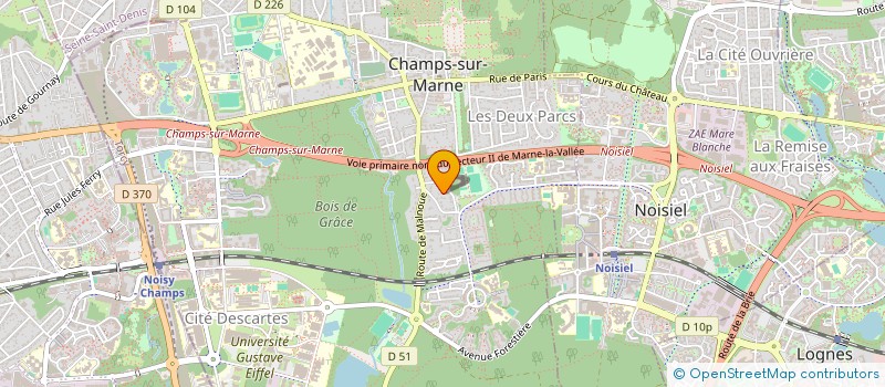 localisation de l'entreprise MONSIEUR RAYAN FRAJ  CHAMPS-SUR-MARNE