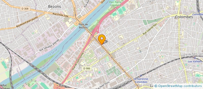 localisation de l'entreprise MONSIEUR RAYAN FREDJ  COLOMBES