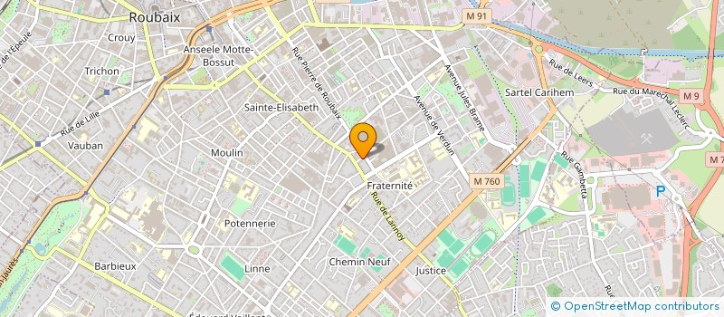 localisation de l'entreprise MONSIEUR RAYAN GUERGEUB  ROUBAIX