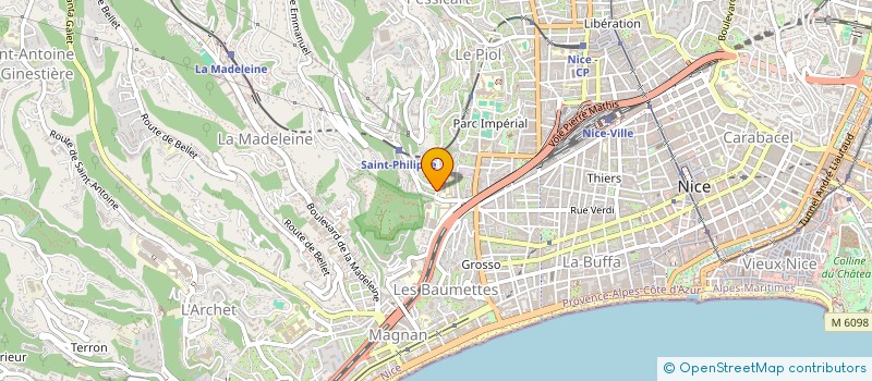 localisation de l'entreprise MONSIEUR RAYAN HADJ-BENALI  NICE