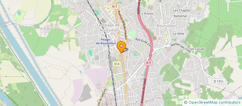 localisation de l'entreprise MONSIEUR RAYAN HAMMOUTI  ROUSSILLON