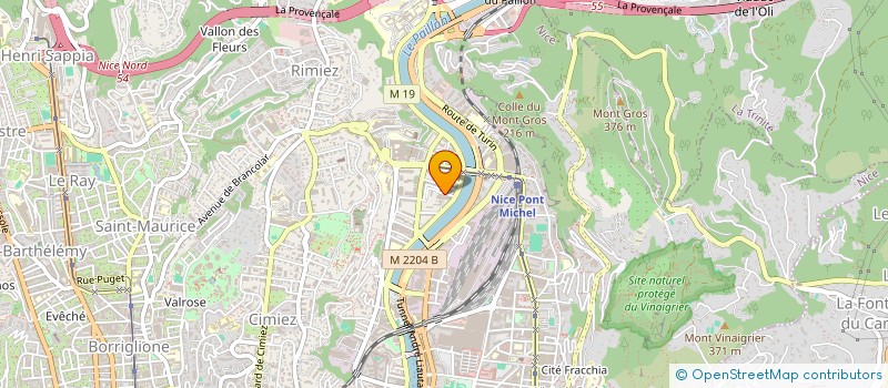localisation de l'entreprise MONSIEUR RAYAN LACHHAB BEN ABDESSELEM à NICE