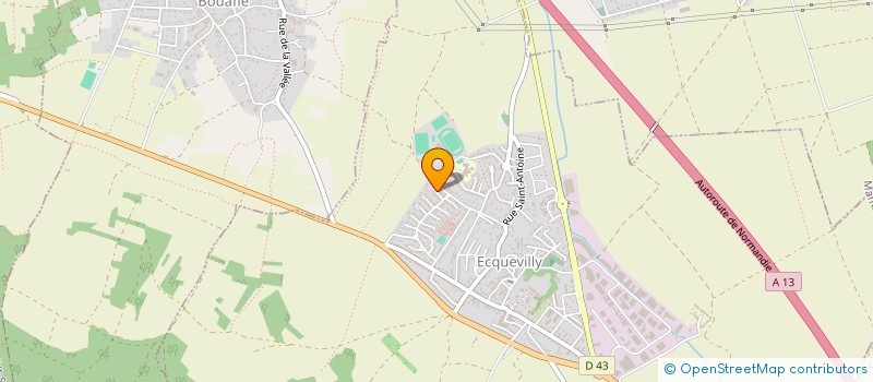 localisation de l'entreprise MONSIEUR RAYAN LAGRICH  ECQUEVILLY