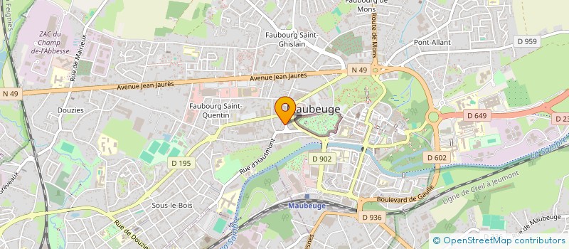 localisation de l'entreprise MONSIEUR RAYAN MATOUG  MAUBEUGE