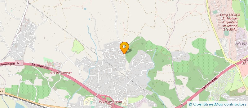 localisation de l'entreprise MONSIEUR RAYAN MAYEL  PUGET-SUR-ARGENS