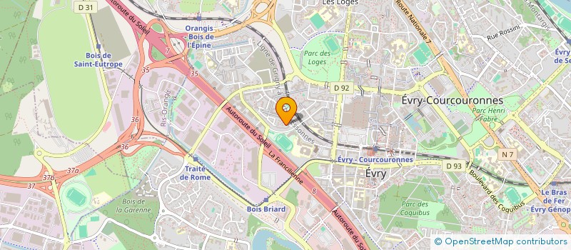 localisation de l'entreprise MONSIEUR RAYAN MAZOUZ  EVRY-COURCOURONNES