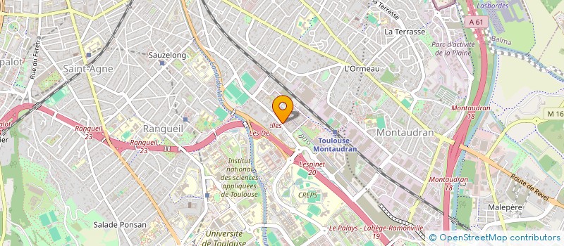 localisation de l'entreprise MONSIEUR RAYAN MENARI  TOULOUSE