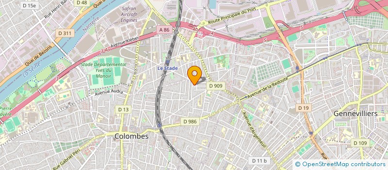 localisation de l'entreprise MONSIEUR RAYAN MESROUA à COLOMBES