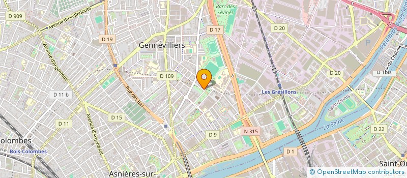 localisation de l'entreprise MONSIEUR RAYAN MICHAUD à GENNEVILLIERS