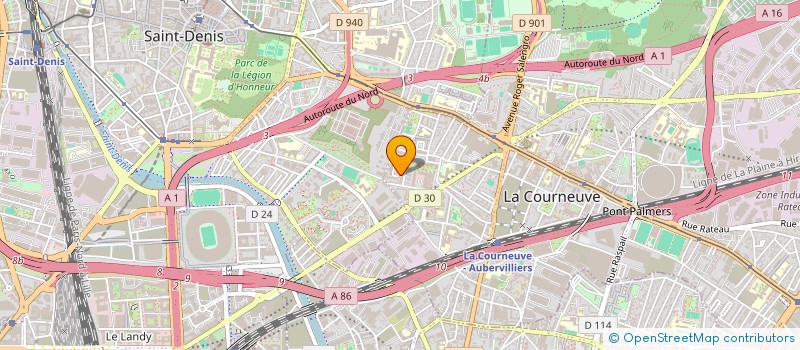 localisation de l'entreprise MONSIEUR RAYAN MTIMET à LA COURNEUVE