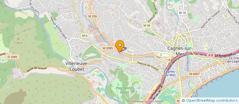 localisation de l'entreprise MONSIEUR RAYAN NOURRI-TEDLAOUTI à CAGNES-SUR-MER