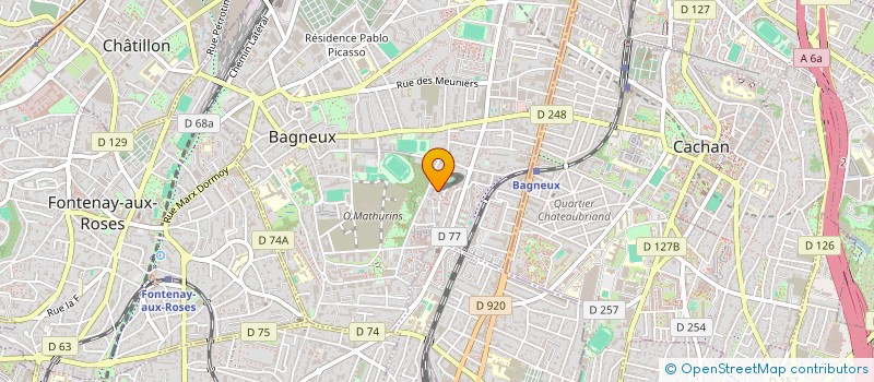localisation de l'entreprise MONSIEUR RAYAN OUACHEK  BAGNEUX